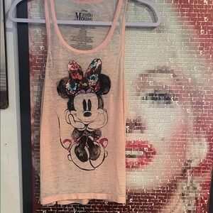 Disney Minnie Mouse Pink Muscle Tee